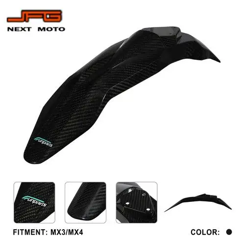 Funparts Front Fender Wheel Mudguards For Talaria Sting MX3/MX4 Carbon Fiber Electric Bike Refit Parts Motocross