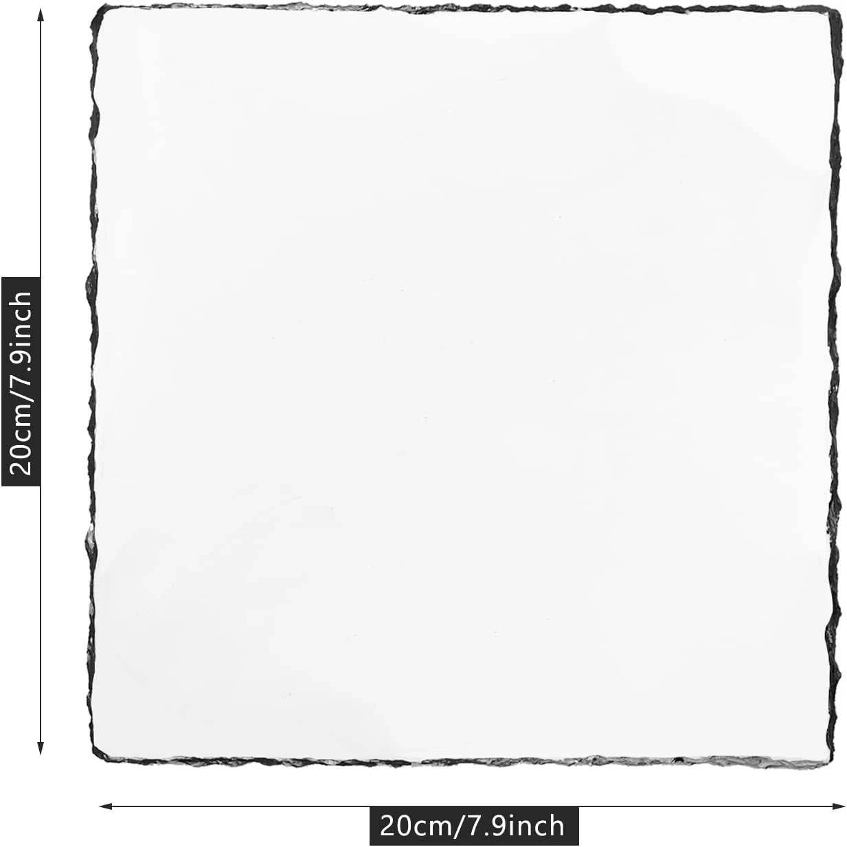 1pc Sublimation Blank Slate Rock Picture Frame with Stand, DIY Memorial Frame for Heat Transfer, 4 Shapes