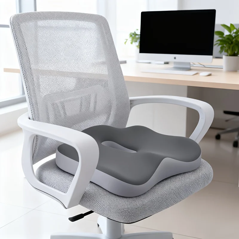 Ergonomisches Schwamm-Steinkissen, atmungsaktives Sommer-Autositzpolster, modernes Design mit Textur, weiche Unterstützung, geeignet für das Büro