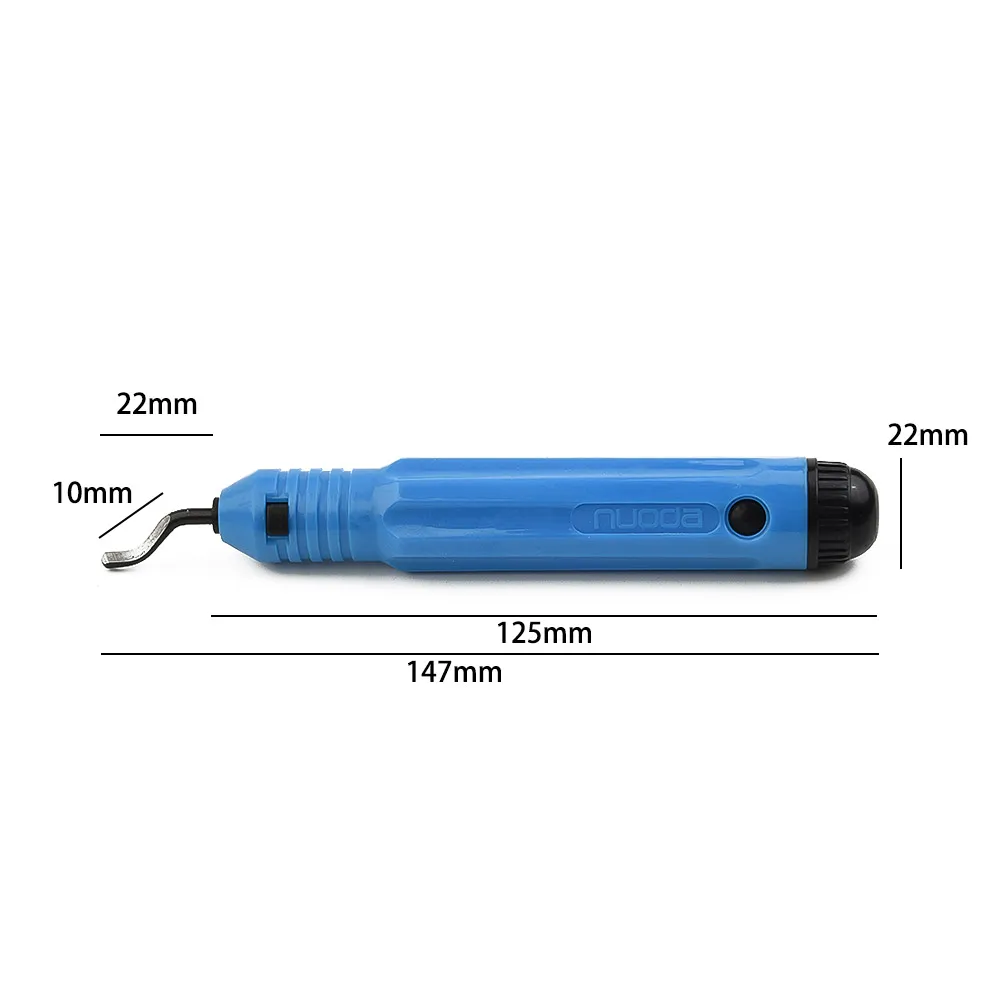 NB1100 Burr Handle 10 PCS BS1010 Cutters Hand Deburring Rough Edges Tools Burr Metal Repair Deburring Tool Kit For Plastic Metal