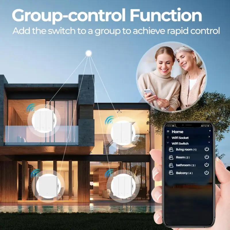 Xiaomi tuya zigbee smart home wand knopf eu 1/gang fernbedienung schalter licht single zero fire universal app control