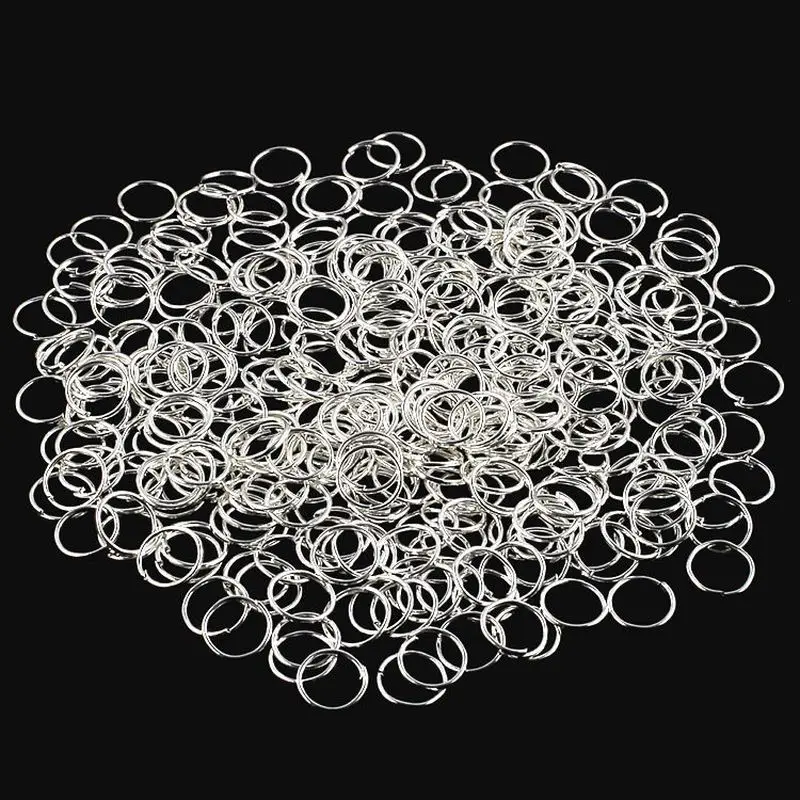 200 stks 4 Maten Gemengde Kleur Metalen Single Layer Open Link Jump Split Ringen Voor Sieraden Maken Bevindingen Diy Accessoires Groothandel