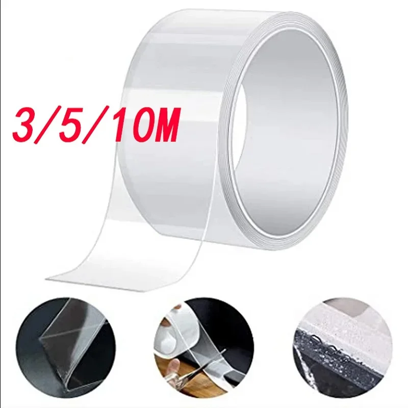 Kitchen Waterproof Tape Waterproof Mould Proof Tape Sink Bath Sealing Strip Tape  Seam Paste Self Adhesive Nano Tape Ribbon Glue