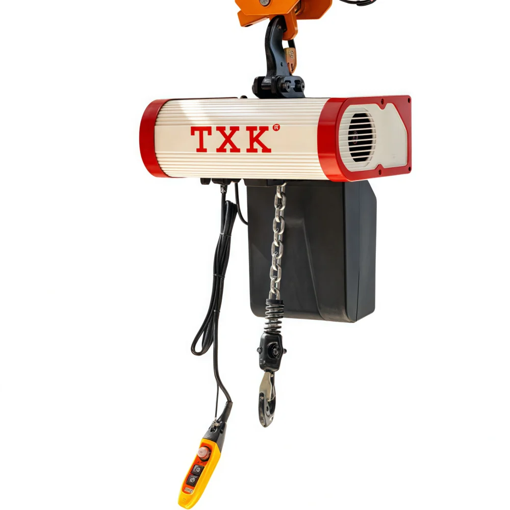 TXK K Series 2.5 Ton Electric Chain Hoist  With Manual Trolley for Construction Lifting Wireless Remote Control Double Brake