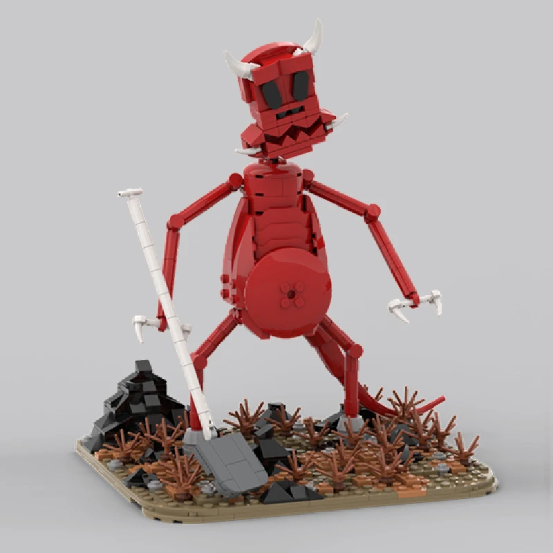 589 PCS Brickheadz Style Domino MOC Customize Modular Building Block Creative Design Educational Simple DIY Toy Christmas Gift