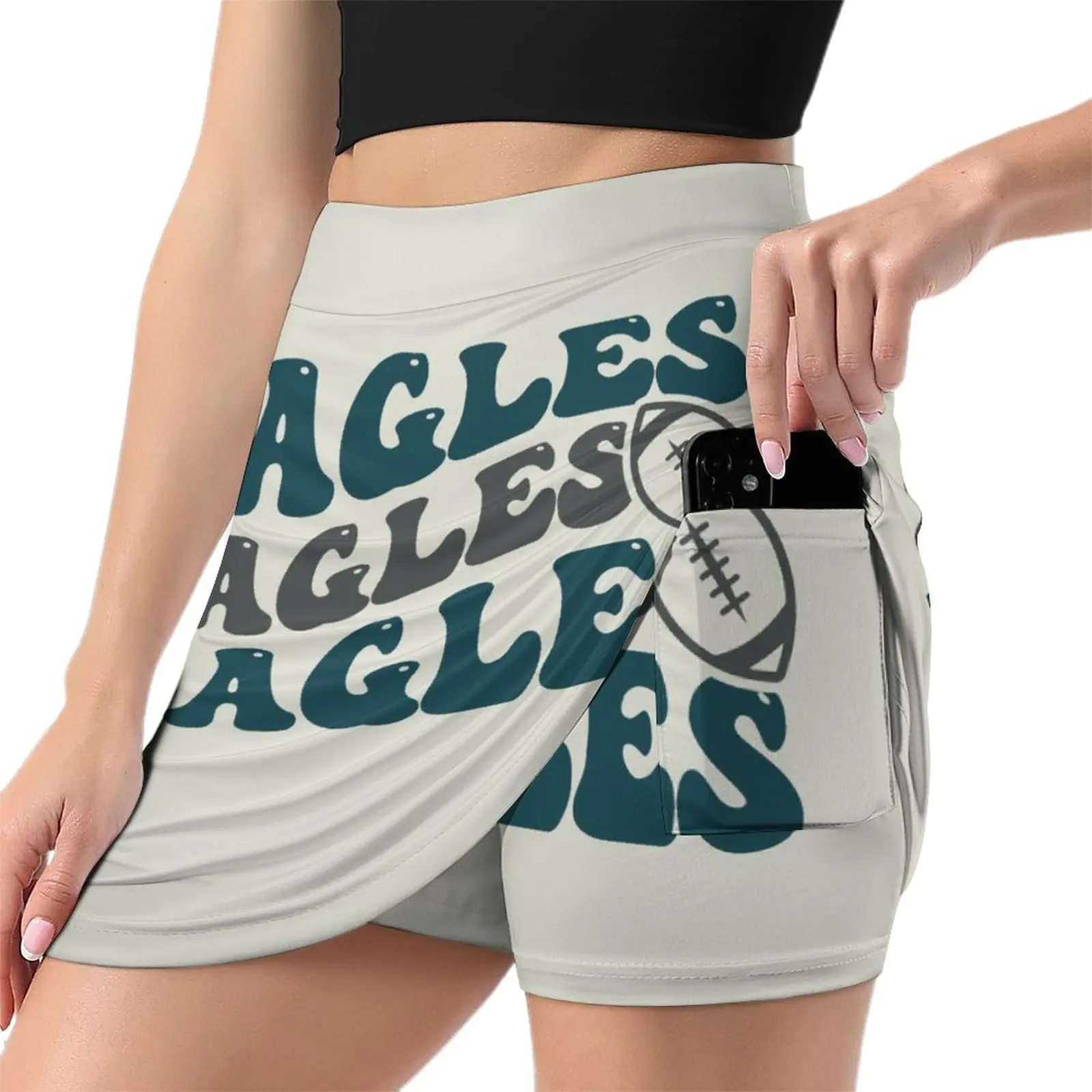 Eagles Football Light Proof Trouser Skirt Female clothing summer skirts women clothing 2023 new arrivals