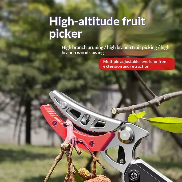 Fruit Picking Machine Lychee Longan Grape Peach Bayberry Plum Apple Mango Dragon Fruit Loquat Pepper Telescopic Scissors 고추수확기