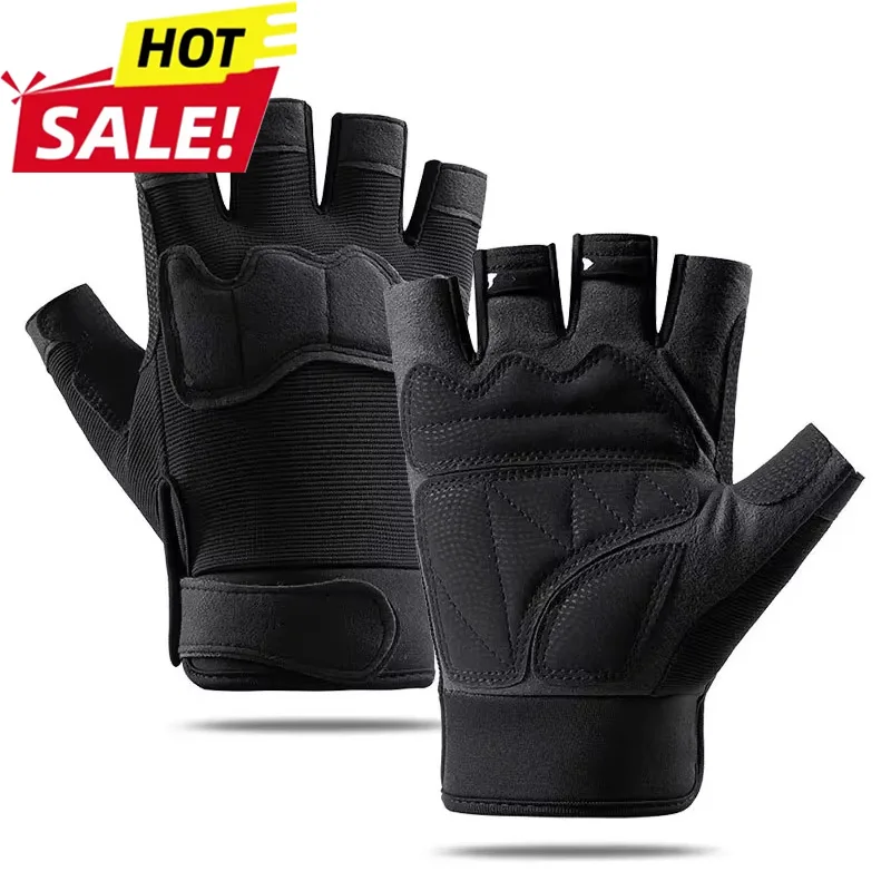 Retro Wear-Resistant Motorcycle Gloves Anti-Slip Vintage Racing Gloves Goatskin Leather Fingerless Half Finger Gloves Women Men