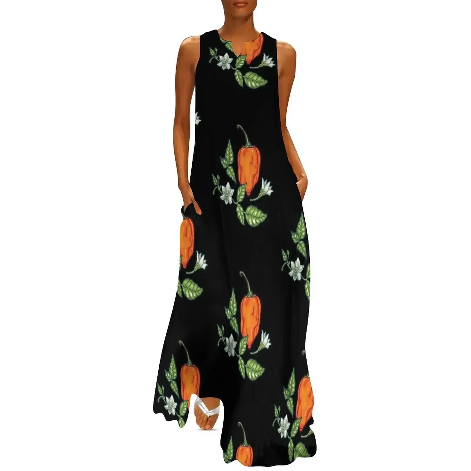 

hot habanero Long Dress dress summer dress for women summer chic and elegant evening wedding dresses for woman