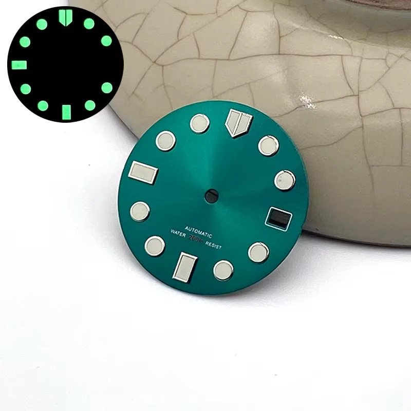 Mod 28.5mm Watch Dial Fit For 7S26 NH35 NH36 4R Movement SKX007 SKX009 SPRD 6105 Tuna Samurai SPB185 Watch Case NH35 Watch Dial