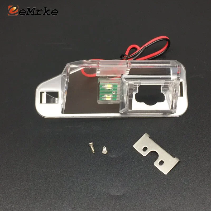 EEMRKE Car Rear View Camera Bracket License Plate Lights Case with LED for Lexus RX270 RX350 RX450h RX AL10 MK III 2008-2015