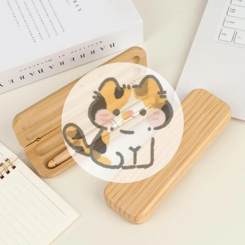 

Ручка для плавного письма, подарки для учителей, канцелярские принадлежности, ручка из натурального бамбука, бамбуковая коробка для ручек, деревянный футляр для ручек, бамбуковая ручка-фонтан