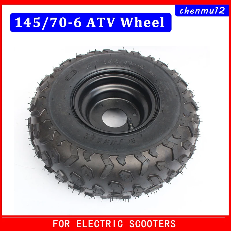 145/70-6 Tyre with Rim 6 Inch Wheel Tire ATV Wheels For Suzuki LT50 49cc 50cc 110cc Electric  Scooter Buggy Go kart Parts