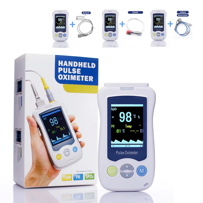 Medical Portable Handheld Pulse Oximeter For Adult Newborn Infant Neonatal Child Baby Kids Mini OLED Fingertip Oximetro B1