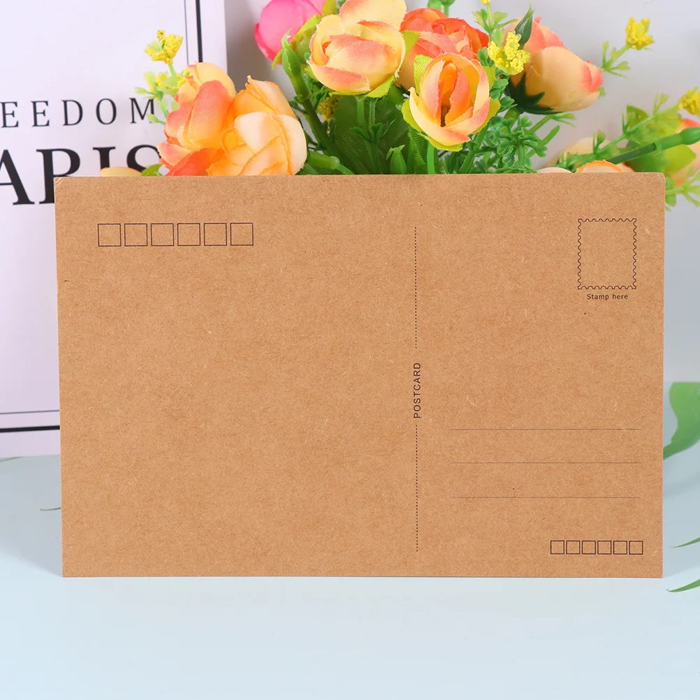 40 Uds. Postales Kraft en blanco 98x142mm para aniversario de boda ducha graduación DIY pintura boceto Graffiti tarjetas de bendición