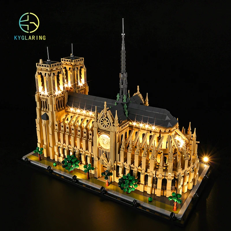 LED Light Kit For 21061 Notre-Dame de Paris DIY Toys Set (Not Included Building Blocks)