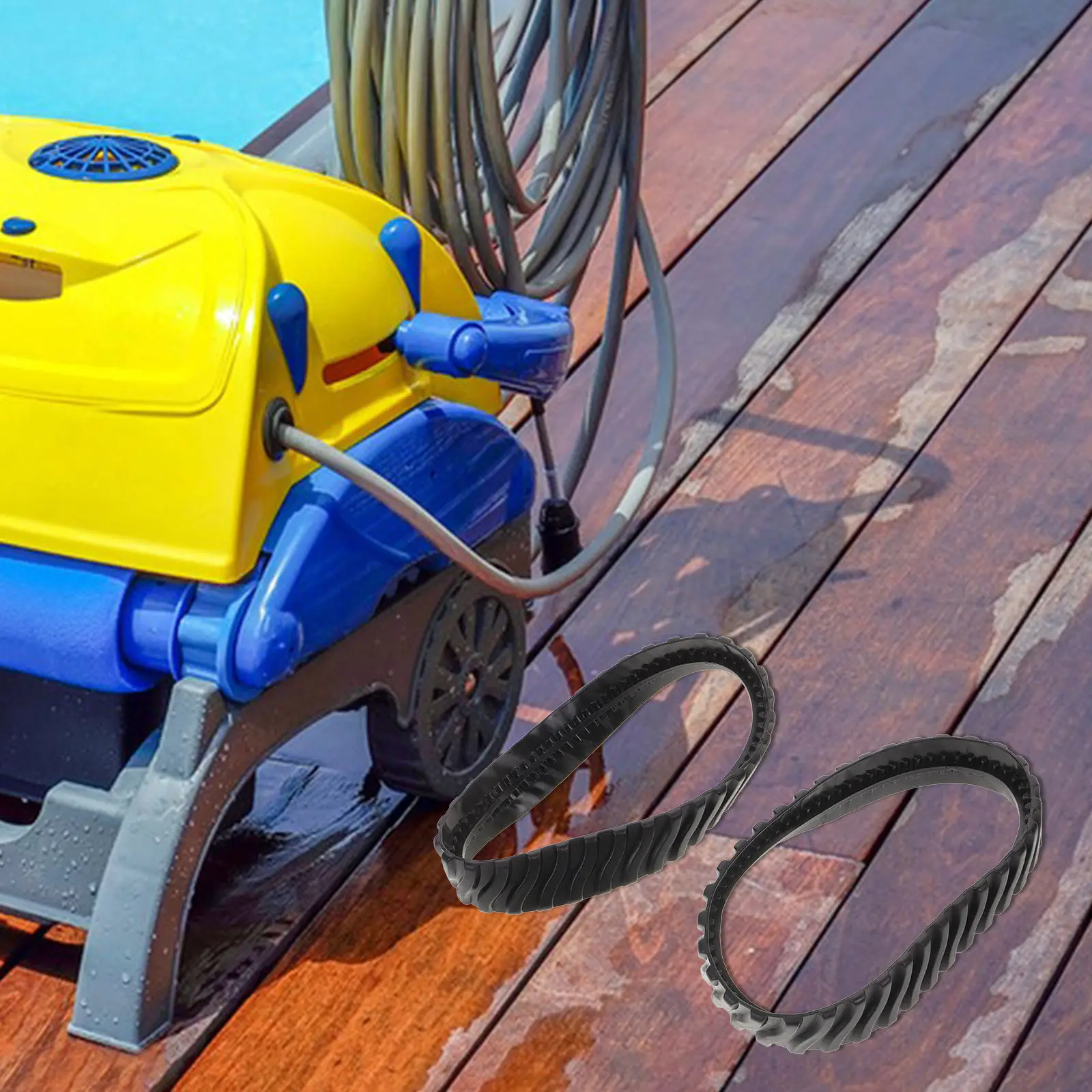 2Pcs Pool Cleaning Replacement Rubber Parts for Pool Cleaner Robot Accurate Fit Extends Cleaner Life