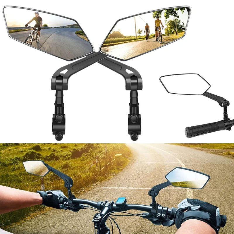 

Bicycle rear view mirror 360 rotation adjustment Cycling Accessories For Bicycle Electric Bike Reflector Wide Range Back Sight