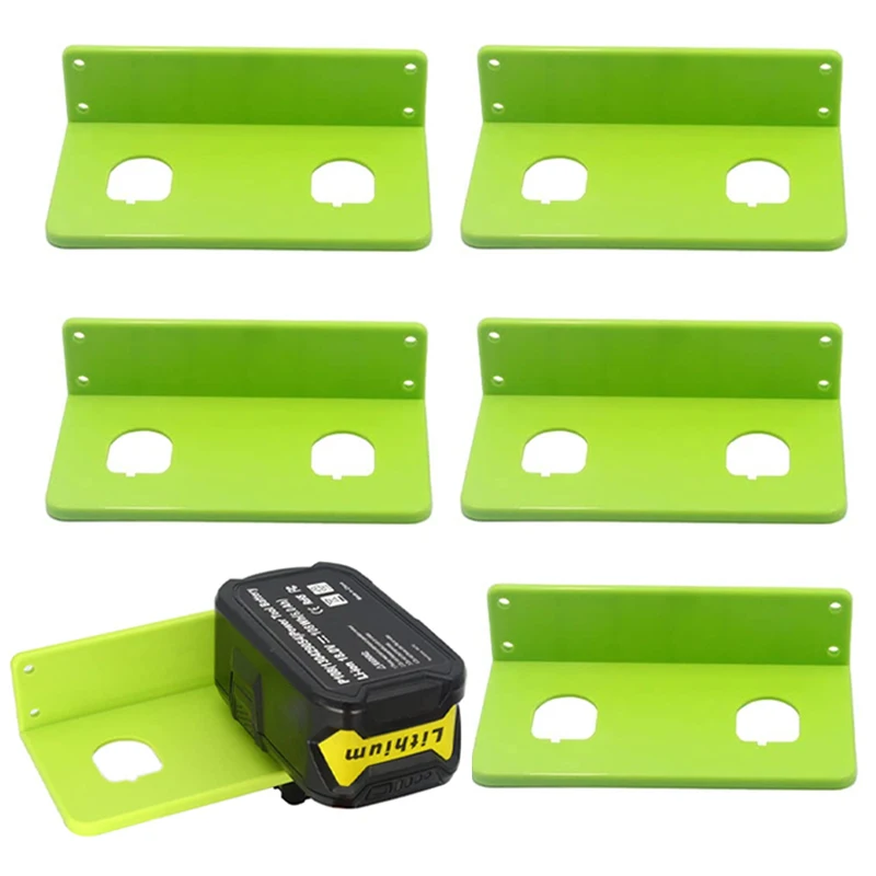 Battery Holder Storage Fixed Bracket for Ryobi One+ 18V NiCd Lithium P107 P108 Wall Mount Battery Hangers Display Rack for RYOBI