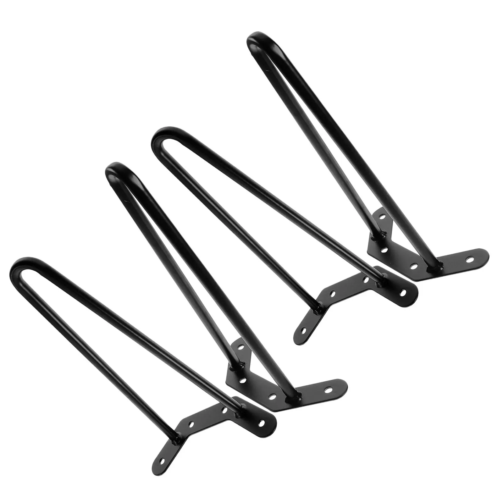 

Комплект из 4 черных металлических ножек для стола в стиле индастриал, 15,72 дюйма, вертикальные, трубчатые, диаметр 0,4 дюйма, усиленные, для кофейного столика