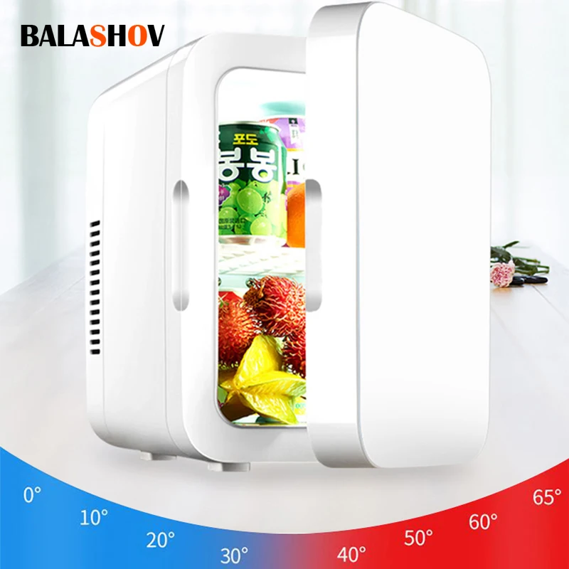 Mini Refrigerator Portable Cooler Compact Refrigerator 12V/220V For Car Truck Kitchen Home Use Picnic Camping Silent friger