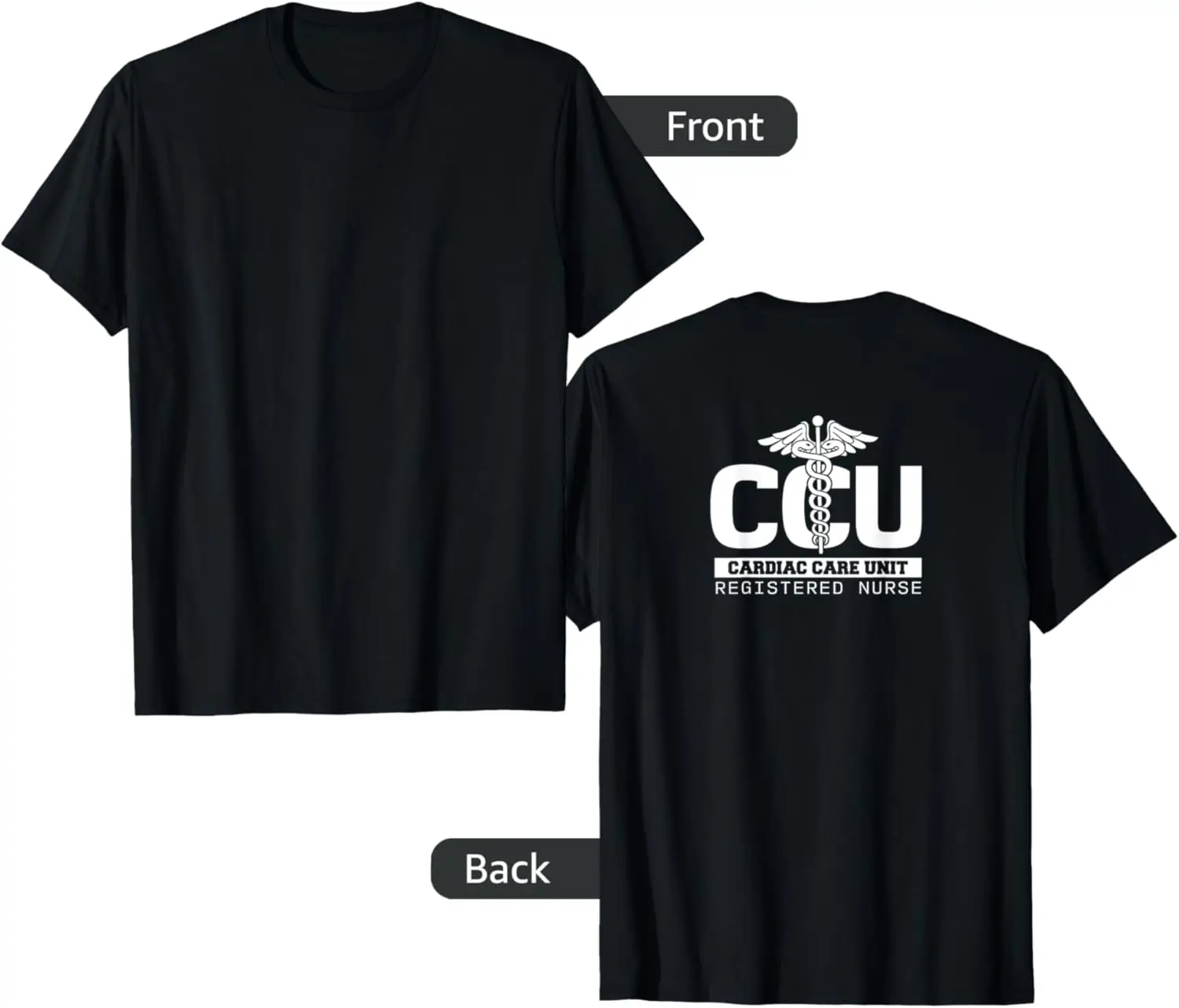 CCU Registered Nurse Cardiac & Coronary Care Unit RN Staff T-Shirt