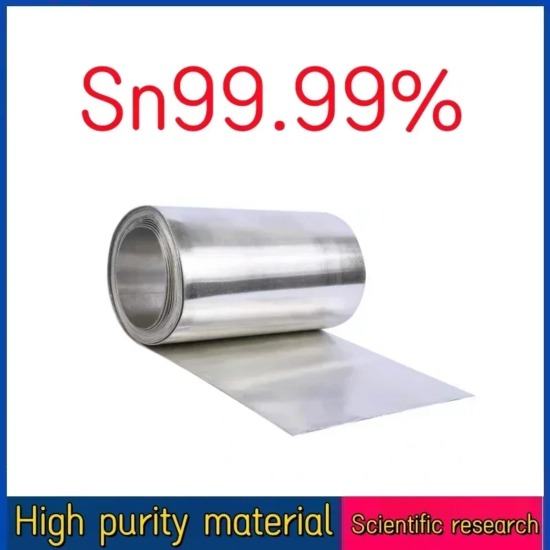 High Purity Tin Foil Tin Plate For Scientific Research And Experimental Tin Sn99.99% Can Be Customized Size