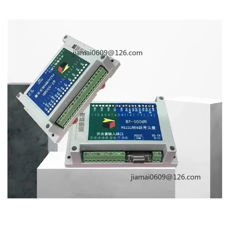 RS232 Serial Control Module 4‑Channel Relay 8‑IO Digital Quantity Input‑Output Acquisition