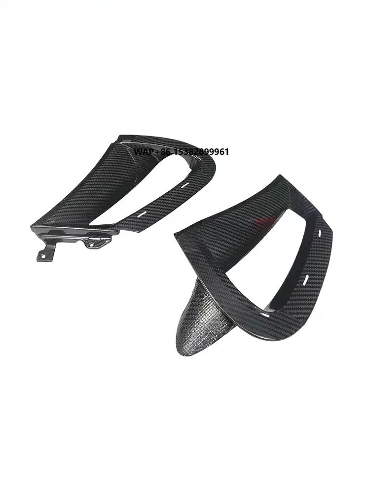 Dry Carbon Fiber Front Bumper Side Vent Body Kit Side Canards air Outlet for mclaren 720S