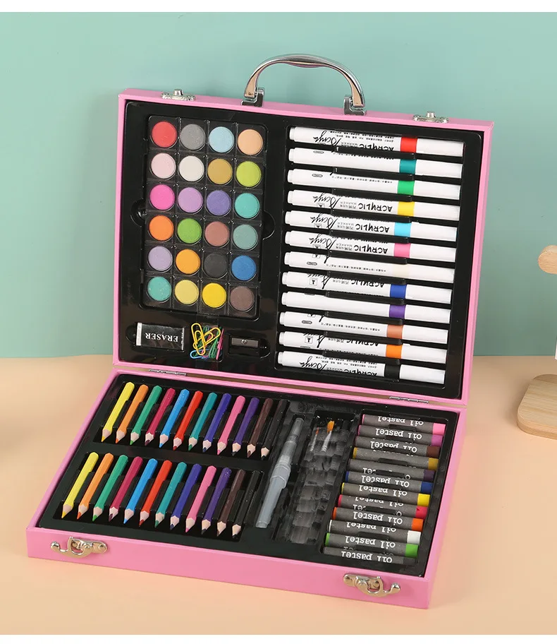 Acrylic Marker Watercolor Pen 88-piece Painting Gift Box Set June 1st Children's Day Students School Gift Brush