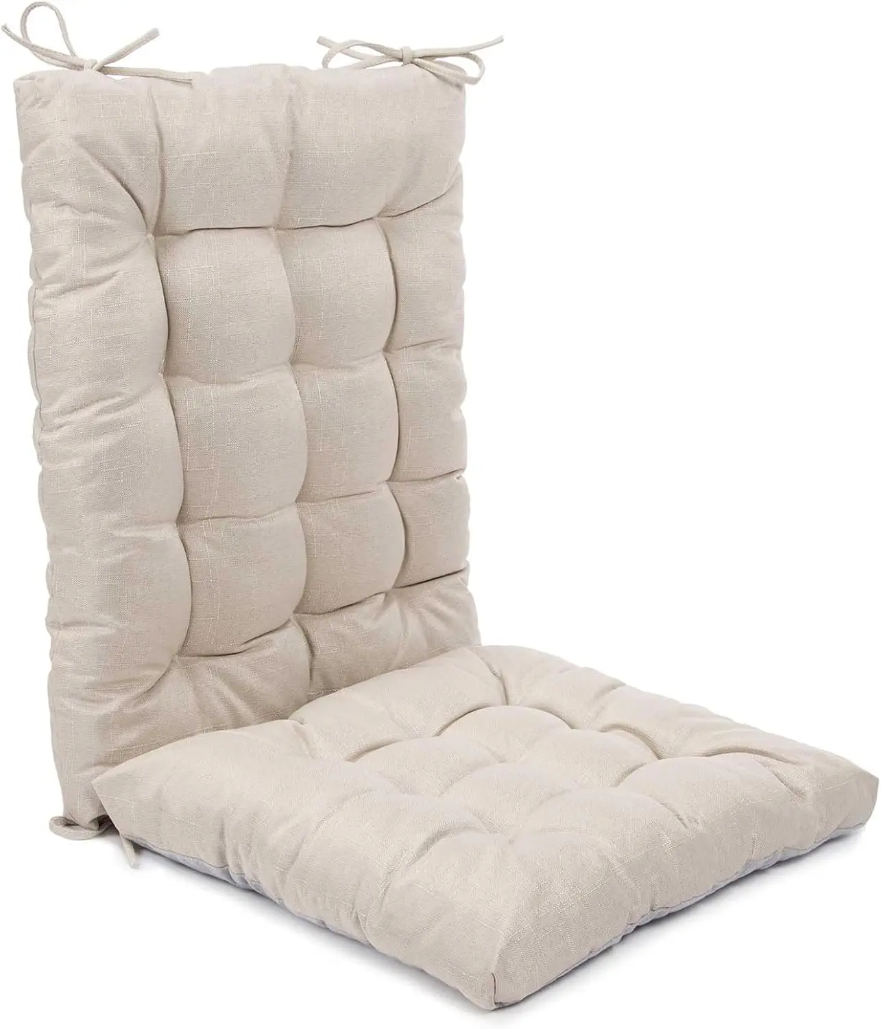 

Rochair Cushion Comfortable Tufted Seating Pads Non-Skid Backed Set Of Cushion Ba And Seat Bottom For Porch Rocker Outdoor