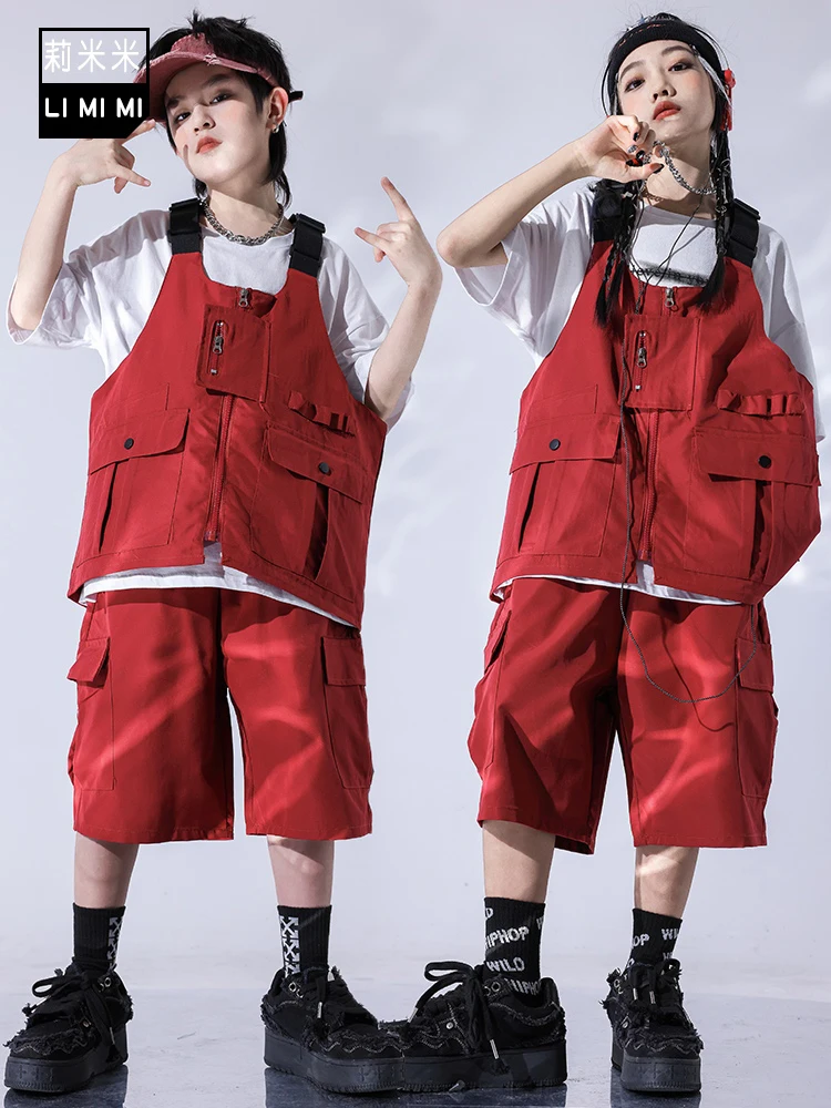 Bambini Jazz Street Dance abbigliamento Teen Hip Hop Kpop Stage Wear Oversize Fashion Show Runways Costume Drum Performance Outfit MY542