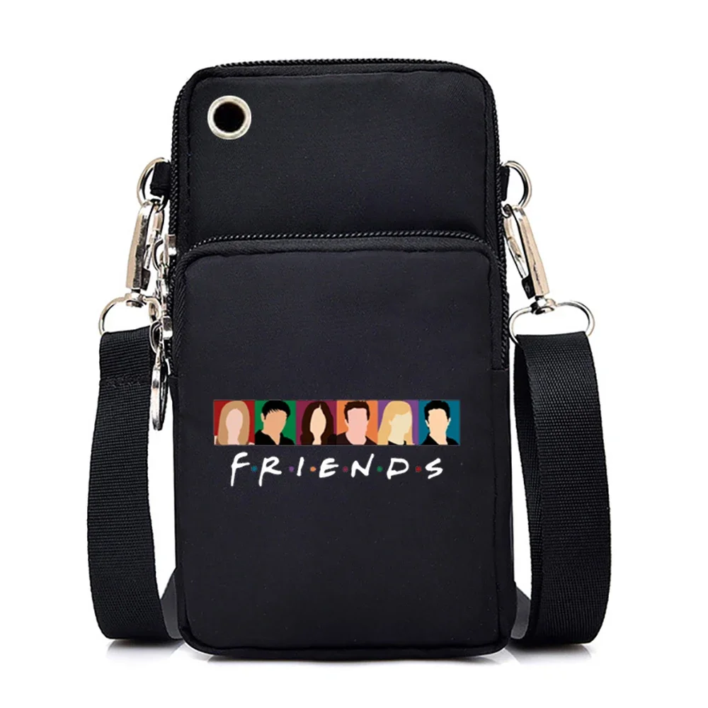 CENTRAL PERK Crossbody Bags for Women Friend Tv Show Graphic Purses and Handbags Harajuku Tote Bags Women Mini Mobile Phone Bag