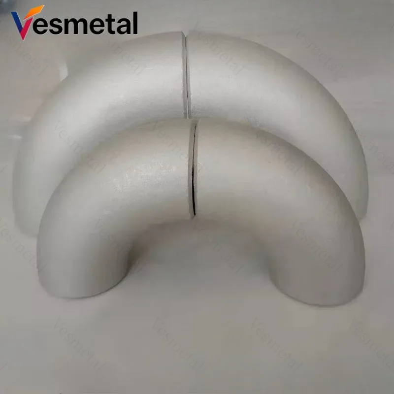 90 Degree Aluminum Pipe Elbow, Industrial Grade Alloy Aluminum Bend & Seamless Pure Aluminum Elbow, OD21~OD114 Available