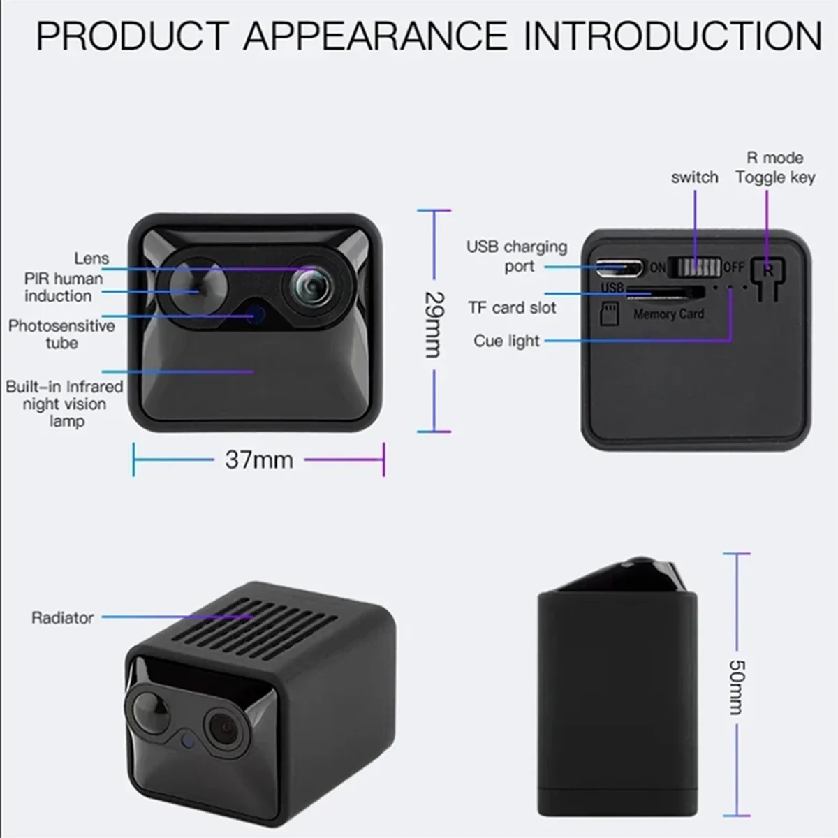 

AB-Low Power Camera PIR Human Body Sensing Wireless Camera IP Camera HD Camera Surveillance Video APP