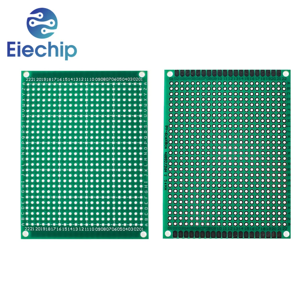 5PCS Single Sided Prototype PCB Universal Printed Circuit Board 6*8CM Breadboard Plate 60*80mm DIY 2.54mm