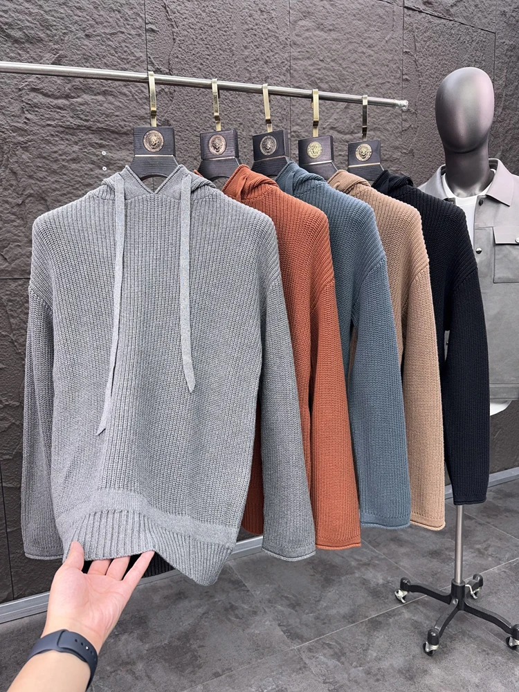 

Svip American Sle Knitted Hoodie Casual Cotton Sweatirt Men's Outerwear Warmth Comfortable Breathable Autumn Winter Faion