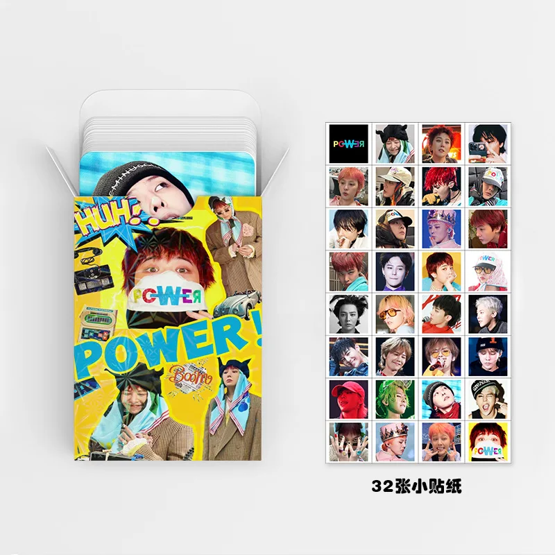 92Pcs/Set BIGBANG Idol Boy Group New Series Lomo Cards G-DRAGON TAEYANG DAESUNG HD Printd Photocards And Sticker Fans Gift