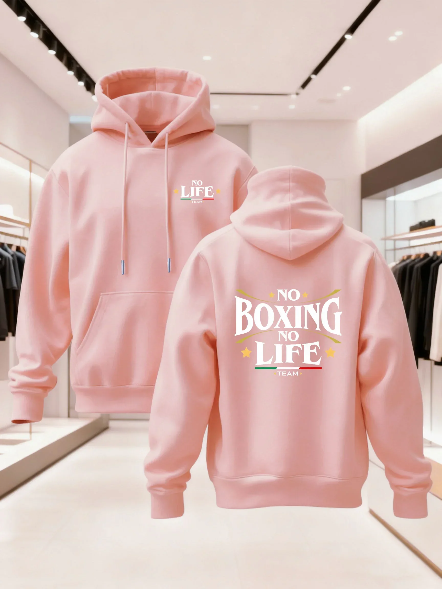 Fight Hoodie Unisex Boxen Boxer Gym Fitness Kampfsport Team MMA Training Italien Trendige Oversized Sport-Sweatshirts – Detail 8