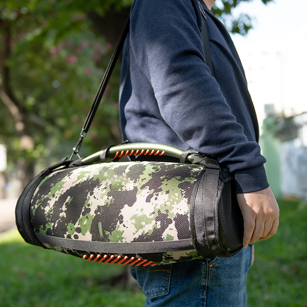 옥스포드 천 블루투스 호환 스피커 가방 (어깨 끈 포함) 여행용 케이스 커버 JBL Boombox 3 용 통기성 액세서리