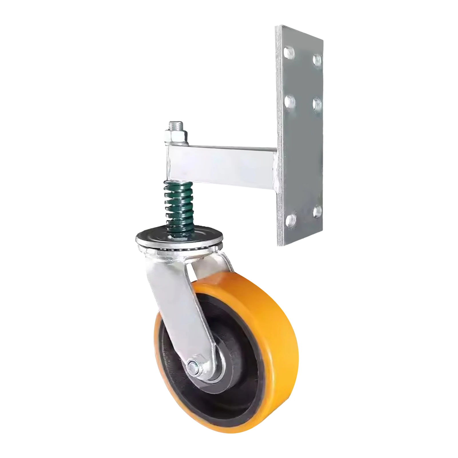 Roda da porta da cerca, rodízio resistente da roda da porta de 8 Polegada, rolos da porta da rotação de 360 graus para portões de balanço do tubo de metal