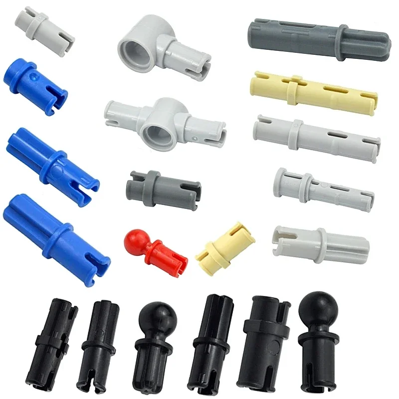 MOC Bolt Pin With Friction Peg Cross Axle Building Block Connector Technical Parts Assemble Toy Compatible 2780 3673 32556 32054