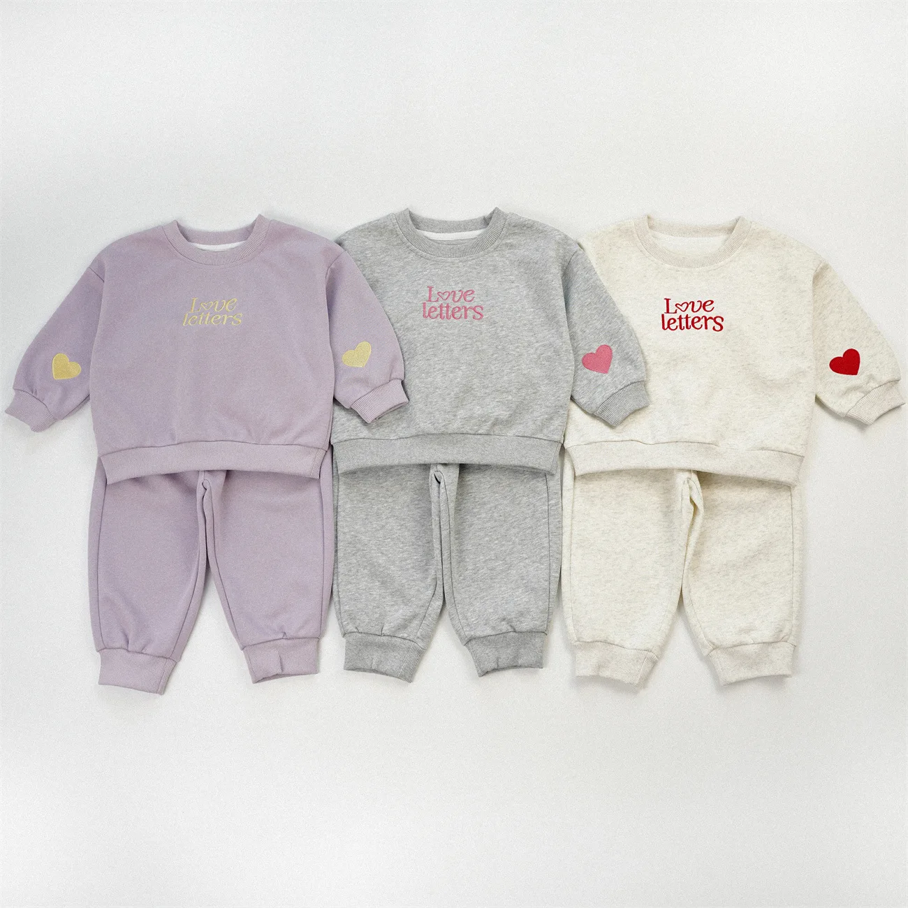 2026 Autumn New Children Casual Clothes Set Girls Letter Embroidery Sportwear Sweatshirt + Pants 2pcs Suit Toddler Outfits
