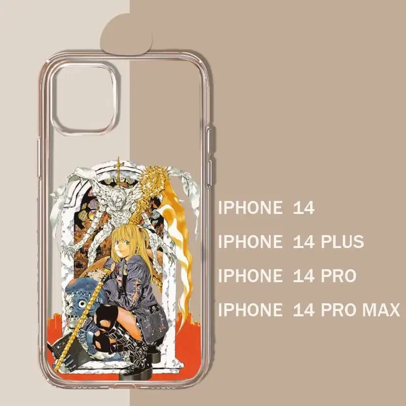 Death Note Ryuk manga Anime Phone Case Transparent soft For iphone 11 13 12 14 15 pro max mini plus