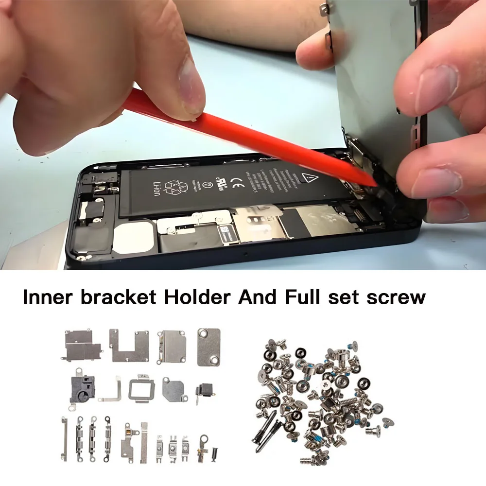 Internal Metal Bracket Holder for iPhone 11, Pro , Max And Full Set Screw Replacement Parts
