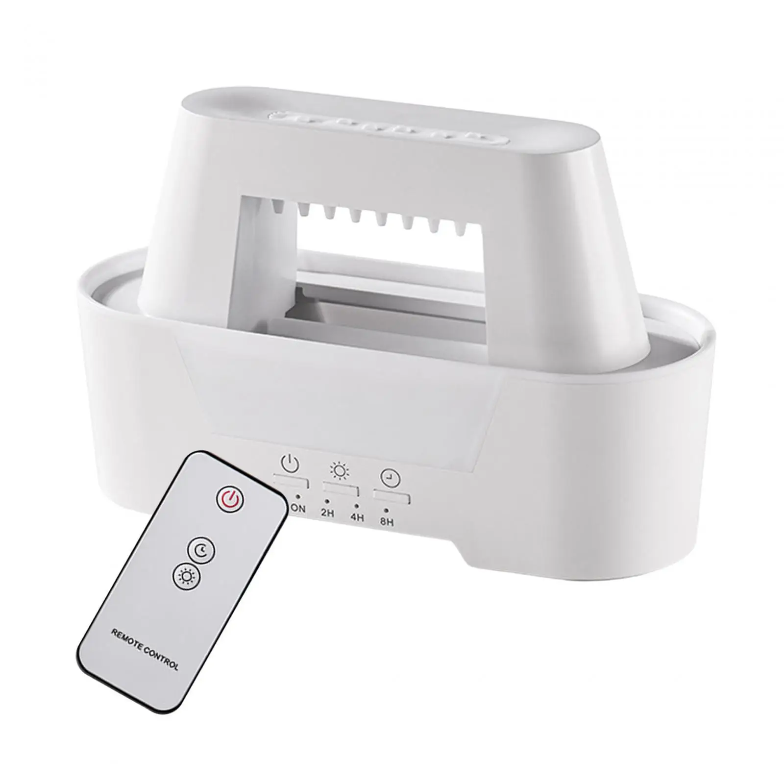 Diffuseur d'huiles essentielles avec lumière ambiante, gouttes de pluie, humidificateur de bureau, polyvalent, blanc, famille, UE, 220V