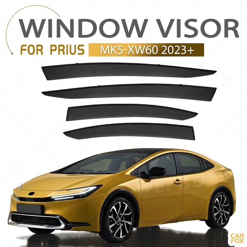 For Toyota Prius Xw10 Xw20 Xw30 Xw50 Xw60 1997-2024 Plastic Window Visor Vent Shades Sun Rain Deflector Guard 4Pcs/Set