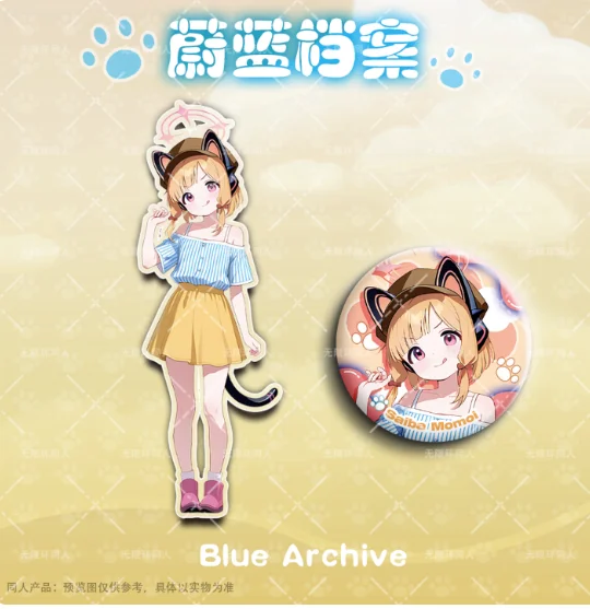 Anime Blue Archive Ajitani Hifum Saiba Momoi Acrylic Stand Figure Model Plate Cosplay Collection Desktop Decor Gifts WXH