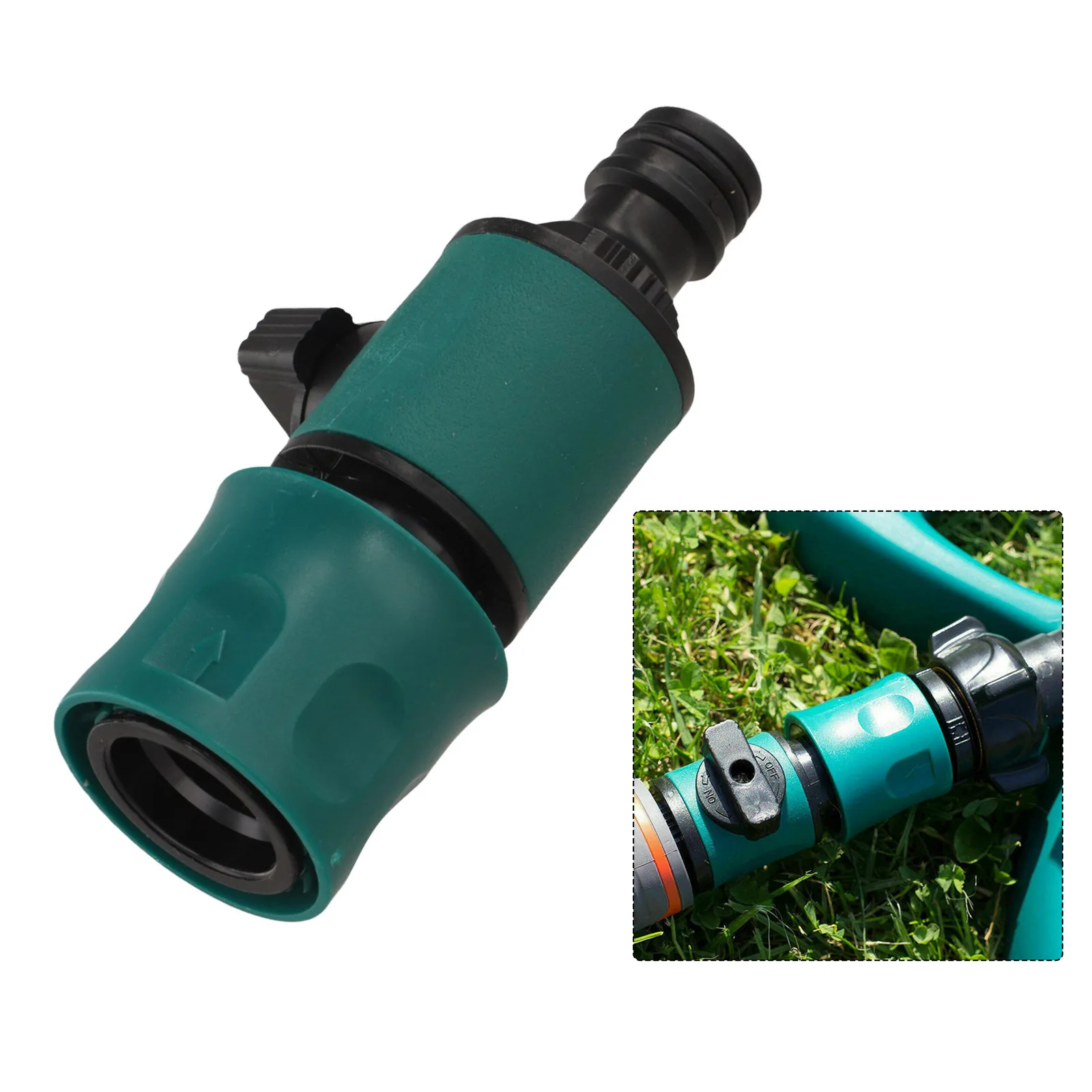 Plants Villas Hose Connector Accessories Garden Hose Pipe In Line Tap Parts Shut Off Tool Valve Connect ABS TPR