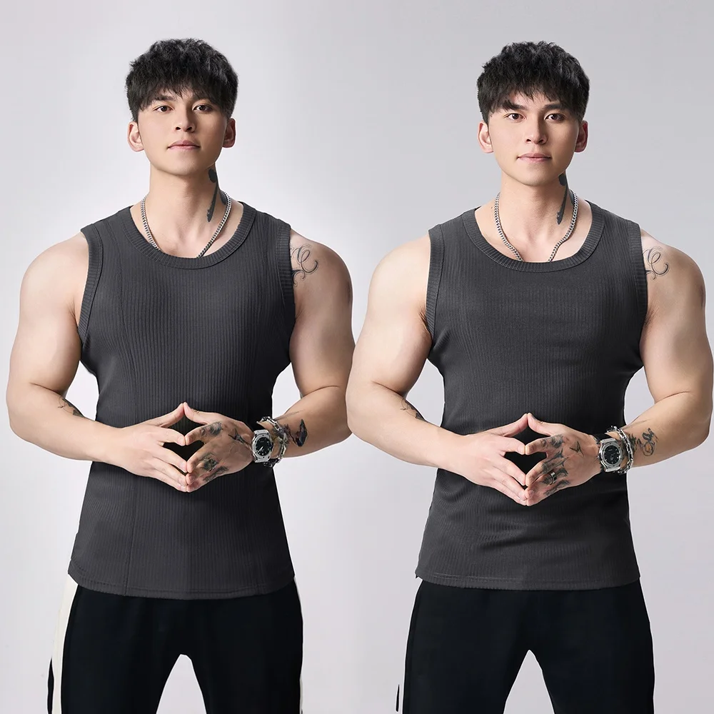 Gymdog Heavyweight 300g Sleeveless Large Training Vest Men's Summer Sportswear Fitness Casual Breathable Quick Dry Moisture W...
